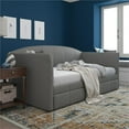 thumbnail image 4 of Pemberly Row Modern Upholstered Daybed and Trundle in Gray Linen, 4 of 12
