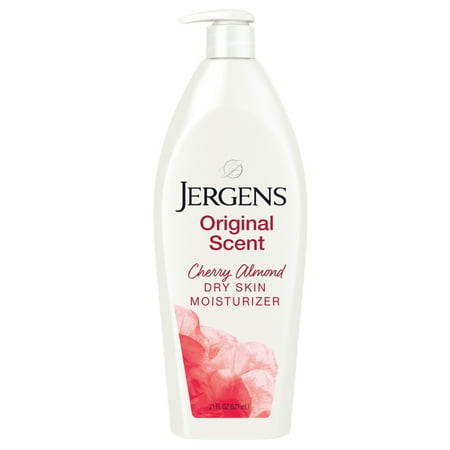 Jergens Original Scent with Cherry Almond Body Lotion Moisturizer for Dry Skin, 21 oz