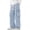 Blue, variant on JLFKNG Mens Cargo Pant Oversized Cargo Pants With Pockets Wide Leg Solid Color Streetwear Loose Fit Pants With Elastic Waist Design Suitable For Dailywear