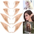 thumbnail image 1 of Orejas de elfo, Orejas de elfo Orejas de látex puntiagudas Orejas de elfo para fiesta de anime Vestir Disfraz de vampiro Mascarada Accesorios Adulto Cosplay Halloween Carnaval (2 tamaños 4 pares) Fason HFP-0310, 1 of 7