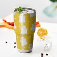 thumbnail image 3 of 30oz Happy Halloween Ghost Pattern Tumblers Stainless Steel Tumbler with Lid and Straw,Vacuum Insulated Double Wall Travel Tumbler Cups Mug with Cleaning Brush for Coffee,Tea, 3 of 7