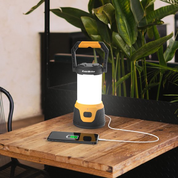 EverBrite Camping Lantern Rechargeable, 1000LM Camping Light, 5 Lighting Modes LED Lantern, 4400mAh Power Bank Perfect for Hurricane, Emerg