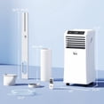 thumbnail image 3 of 10000 BTU Portable Air Conditioner 3 in 1 Cooling Fan Dehumidifier for Room Up to 441 Sq Ft with Remote Control 24H Timer Sleep Mode Window Kit White, 3 of 7