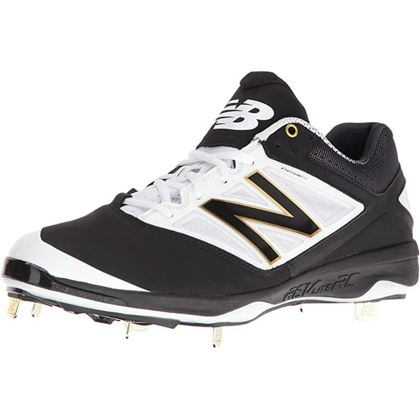New Balance Men's 4040V3 Cleat Baseball Shoe, Black/White, 13 D(M) US ...