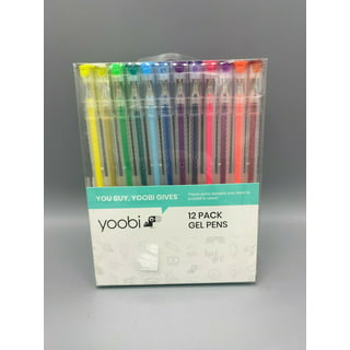 Yoobi Scented Ink Metal Charm Multicolored Rollerball Gel Pens 6-Pack