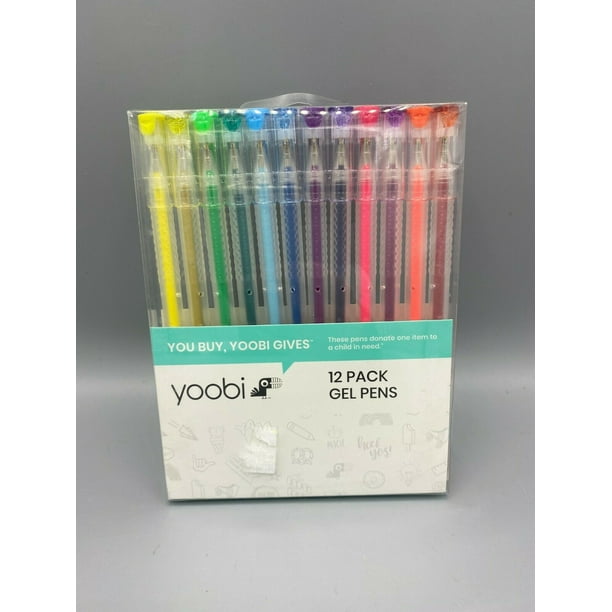 Yoobi 12 Pk Gel Pens FREE SHIPPING