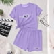 thumbnail image 5 of Vestido de manga corta para niños Día de San Patricio impreso manga corta cuello redondo y pantalones conjunto, vestido de niños casual, 5 of 6