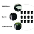 thumbnail image 4 of FENGGUIQU 12Pcs Black Plastic Cosmetic Jars Leak Proof Cream Lotion Storage Containers, 4 of 4