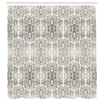 thumbnail image 3 of Ambesonne Floral Shower Curtain, Victorian Lace Flowers Print, 69"Wx84"L, Ivory Dimgray, 3 of 3