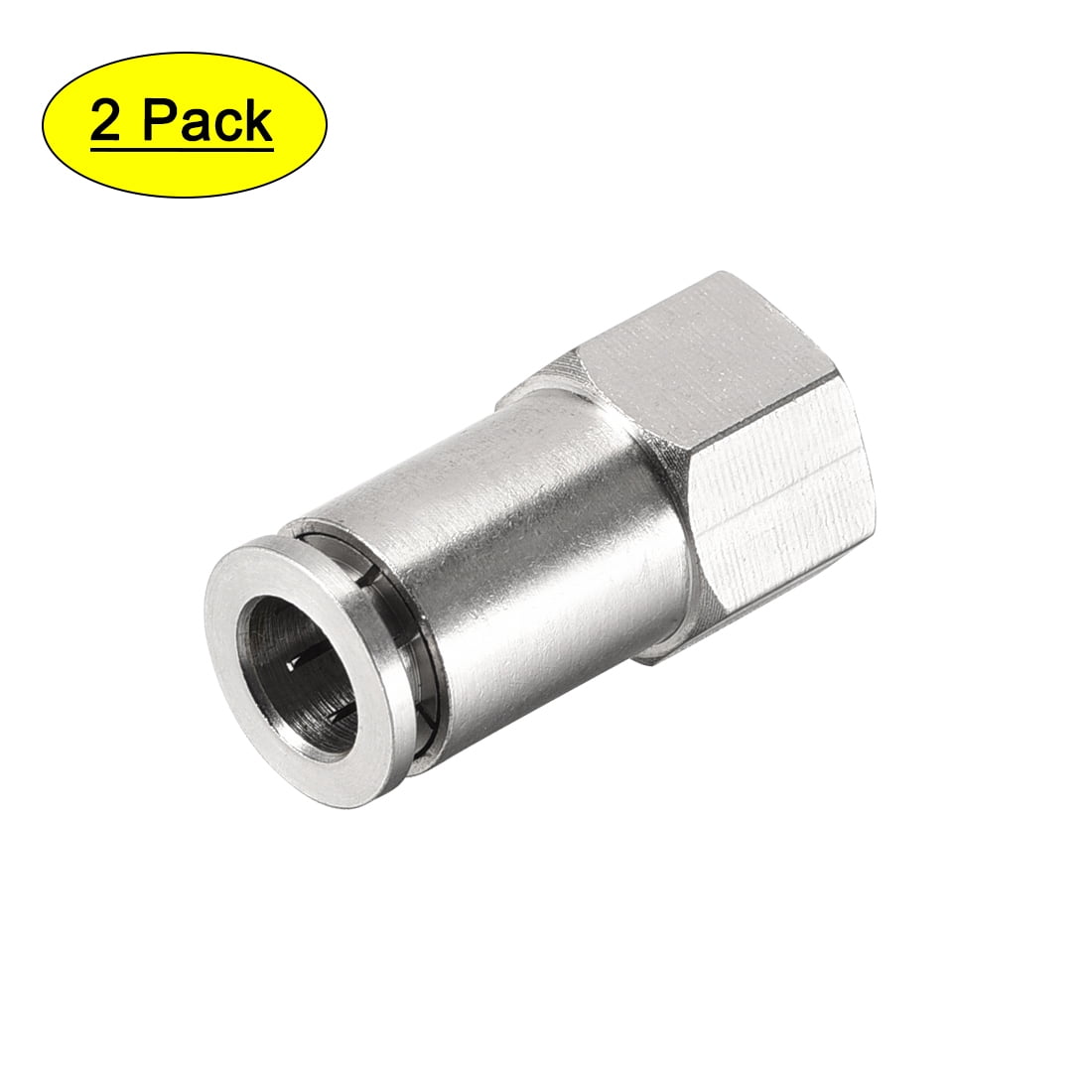 10 Raccords Pneumatiques Rapides 8mm X 1/4" - Coude 90° - Push-to-Connect - Pour Tuyaux PU/Nylon