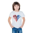thumbnail image 6 of ZACPNCV Girls 4th of July Shirt Flag T-Shirts for Kids Toddler Patriotic Tee Tops Girls Independence Day Gifts White 3-4 Years, 6 of 9