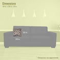 thumbnail image 3 of Majestic Home Goods Indoor Mocha Fusion Large Decorative Throw Pillow 20 in L x 8 in W x 20 in H, 3 of 6