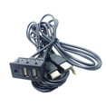 thumbnail image 3 of Milaget Black USB AUX Adapter Socket Car Charging Dashboard Mounted Extension Cable, 3 of 8