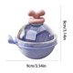 thumbnail image 3 of MTBLYS Molde para bolas de hielo con forma de pez | Molde grande redondo para esferas de hielo para whisky|cócteles y bebidas | Bandeja de plástico para cubitos de hielo de una cavidad con tapa, 3 of 6