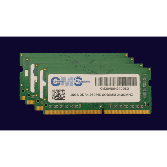 CMS 64GB (4X16GB) DDR4 19200 2400MHZ NON ECC SODIMM Memory Ram Upgrade Compatible with Apple iMac Core i5 3.8 27" 5K, Mid-2017 MNED2LL/A - D2