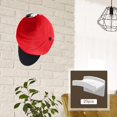 thumbnail image 4 of Estante para gorras de béisbol, soporte para sombreros, adhesivo sin Blanco 20PCS Gloria Perchero para sombreros Gancho para sombreros, 4 of 7