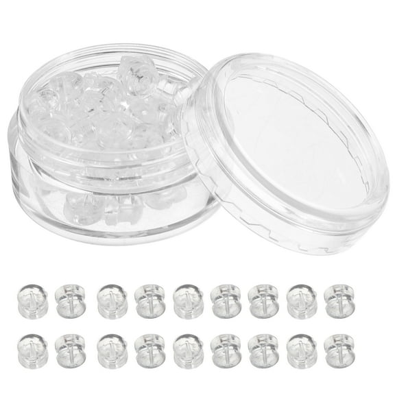30 Pcs Silicone Earrings Backs Patches Support Earplugs Secure Transparent