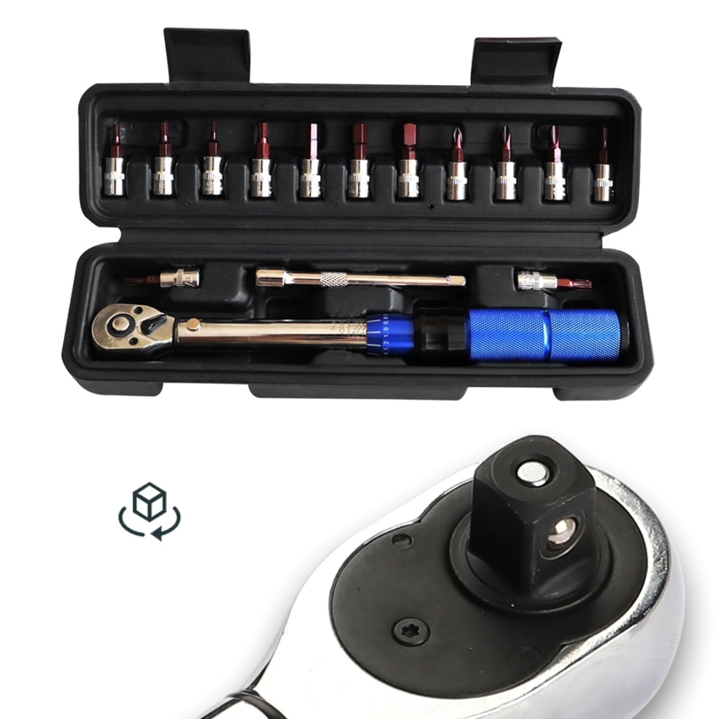 Yokua 15pcs Spanner Adjustable Torque Wrench for Motorcycle Maintenance Tools Assembly