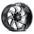 thumbnail image 2 of LUXXX HD Alloy Rims LHD12 24X14 8X165 -76 122.1 Satin Black Gray Face, 2 of 2