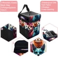 thumbnail image 2 of Starry Animals Foldable Car Garbage Can with Lid, Leak-proof, and Hanging Storage Bag - Trash Can for Car, 2 of 6