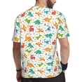 thumbnail image 2 of Wukai Dinosaur Print Men's Short-Sleeved Mesh T-Shirt,Quick-Dry Short Sleeve Workout T-Shirt-XX-Large, 2 of 8
