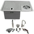 thumbnail image 2 of Bar Cup Cleaner, Cup Washer 304 Stainless Steel Rust-proof  For Coffee Shop For Milk Tea Shop For Bar For Home 8P-11 Avec Robinet, 2 of 8