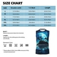 thumbnail image 4 of Kdxio Hawaiian Beach Pirate Moon for Men's Muscle T-shirt,Sleeveless for Workout Running Athletic Gym Lounge Casual, 4 of 5