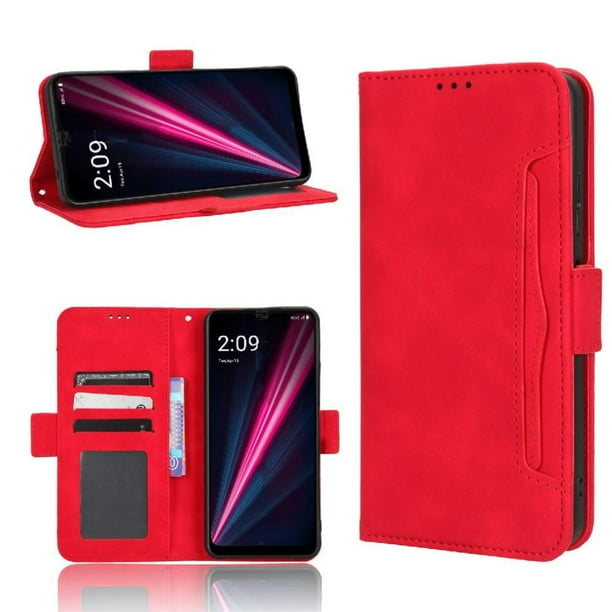 Custodia Portafoglio Con Finitura Scamosciata Per T-Mobile Revvl 7 5G – Flip Cover Magnetica Con Slot Carte, Rosa Oro - 4