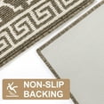 thumbnail image 5 of Findosom Kitchen Rugs Set 2 Piece, Non Slip Kitchen Floor Rugs with Rubber Backing,Machine Washable Geometric Absorbent Runner Rugs for Hallway Doormat,20"x32"+20"x48" Brown, 5 of 8