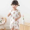 thumbnail image 2 of Girls Size 6 Clothes, Toddler Boys Girls Short Sleeve Floral Prints Tops T Shirt Shorts Casual Outfits Girls Back To School Clothes, 2 of 4
