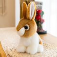 thumbnail image 1 of 20/28cm Simulation/ Cute/ Soft/ Rabbit Plush Toy/ Simulation Cartoon Rabbit Doll/ Car Accessories/ Children's Birthday Giftbrown28cm Deng Xun unisex, 1 of 2