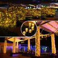 thumbnail image 3 of Luces LED solares de hadas de 10 m, 8 modelos de iluminación, impermeables, para exteriores, decoración de jardín, fiesta, Navidad, blanco cálido, 3 of 6