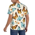 thumbnail image 2 of Fotbe Butterflies Baseball Jersey Shirt for Men and Women, Casual Short Sleeves Button Down T-Shirt-XX-Large, 2 of 9