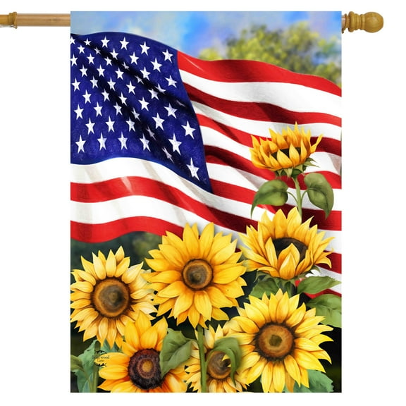 Briarwood Lane American Sunflowers House Flag