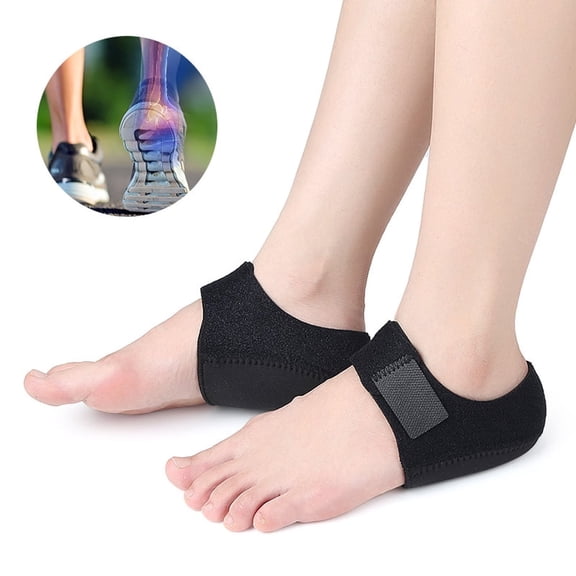 UPITOR Heel Protectors, Heel Cups for Plantar Fasciitis, Support Insoles for Tendinitis Heel Spur Aching Feet Relieve, Adjustable Breathable Heel Pads - Gel Heel Cups and Heel Cushion Support for Men