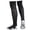 Black, variant on Girls Boys Thick Terry Bottom Long Soccer Socks For Kids 6-14 Years Sports Training Outdoor Wear