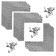 thumbnail image 2 of Dritz Textured Campaign Corners, Small, 3 Pack, Nickel, 2 of 7