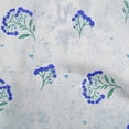 thumbnail image 1 of oneOone Cotton Poplin Blue Fabric Floral Floral With Texture Craft Projects Decor Fabric Printed By The Yard 42 Inch Wide, 1 of 4