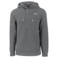 thumbnail image 2 of Men's Cutter & Buck  Gray Ivy League Roam Eco Half-Zip Recycled Pullover Hoodie, 2 of 3