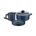 thumbnail image 2 of Batería de Cocina Tramontina Aluminio 10 Pzas Modelo Versalhes Azul, 2 of 4