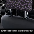 thumbnail image 4 of Kdxio Bat Purple Pattern Print 2 Piece Car Head Rest Covers Set Auto Front/Rear Seats Headrest Cover Universal Fit Most Cars,Sedan, SUV, 4 of 9