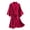1-Red, variant on Ersazi Womens Silk Pajamas Women'S Sexy Solid Color Nightgown 1 Piece Set Green Xxxl