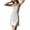 White, variant on Women's Nightgown Sleeveless Chemise Sleepwear Ribbed Knit Night Dress Pink M