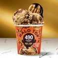 thumbnail image 3 of Halo Top Peanut Butter Cookie Dough and Fudge Light Ice Cream, Lower Calorie Frozen Dessert Pint, 16 fl oz, 3 of 14