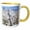 Yellow/White, variant on 3drose, Aerial View of Nyc, 11oz Magic Transforming Mug