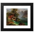 thumbnail image 2 of Franz Steinfeld 18x15 Black Modern Framed Museum Art Print Titled - Mill on Lake Hallstatt, 2 of 5