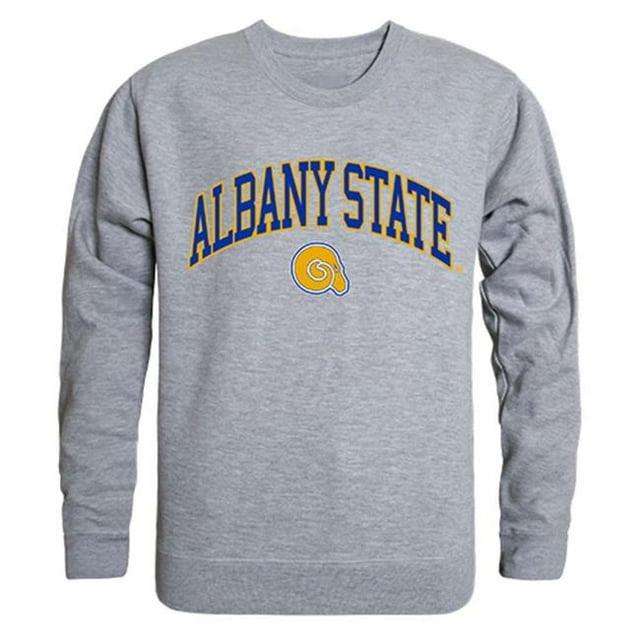 W Republic 541-260-HGY-04 Albany State Chandail en Molleton Col Rond Campus University, Gris Chiné - Extra Large