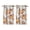 Rustic Fall, variant on Thanksgiving Theme Kitchen Curtains 2 Pack - Autumn Decor with Turkey Design & Fall Leaves, Rustic Farmhouse Tier Curtains, Semi-Sheer Rod Pocket, 52x84 Inch