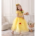 thumbnail image 3 of HAWEE Princess Dresses for Girls Princess Costume Kids Off Shoulder Halloween Birthday Party Dress Up Clothes, 3 of 6