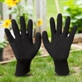 thumbnail image 5 of Gardening Gloves Thickened Latex Coated Thorn-Proof Working Glove Wear-Resistant Work Mitts for Digging Planting Weeding (Black), 5 of 9